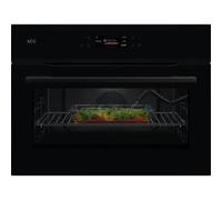 AEG NKK8N621B Horno microondas Empotrable | Clase energética N/A | 45cm, CombiQuick, Sonda térmica, Negro