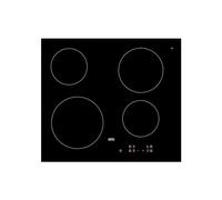 AEG Placa radiante serie 3000, placa de cerámica, HRX64300CB, 4 zonas de cocción, 49 cm, fácil limpieza, control táctil, gas sobre vidrio, indicadores de calor residual, placa integrada, color negro