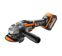 AEG BEWS18-125BLLI-502C Amoladora 18V sin escobillas 125mm con Interruptor 11.000rpm 2X 5.0Ah en Maleta, Na
