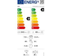 AEG Secador WiFi - 11 kg lavado - 7 kg de secado - Serie 8000 PowerCare, tecnología de premezcla y dosificación de detergente automático - D/A-10% - NonStop 1 kg en 1h - 1600 rpm - LWR8D80610