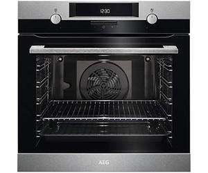 AEG Serie 6000 - Horno empotrable multifunción, capacidad 72 litros, BEE431011M, clase A, SurroundCook, función Aqua Cleaning, acero