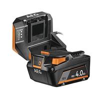 AEG Set de batería de 18 V Pro18 V, SETL1840S, 4 Ah, batería y Cargador | Kit básico para completar una herramienta desnuda, autonomía y carga rápida, trabajos intensivos, juego listo para usar en