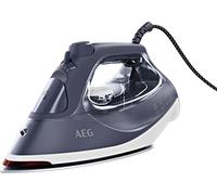 AEG SI6-1-2MN Plancha de Vapor - 2400W, Golpe de Vapor 200g/min, Vapor Continuo 40g/min, Función Antigoteo y Antical, Suela Cerámica, Sensor apagado, Calentamiento rápido, 330ml, Azul