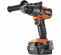 AEG Taladro percutor BSB18C3BL-502C 18V sin escobillas 110 Nm 2 baterías 5Ah