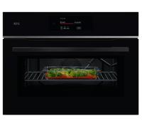 Aeg TK8NK721B - Horno Compacto con microondas 8000 con Wi-Fi Negro