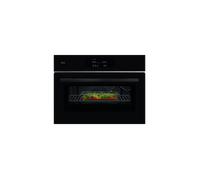 AEG TK8NK721B Horno compacto con microondas 8000 MealAssist con esmalte de fácil limpieza, Negro