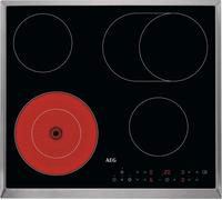 Aeg to64ic00fb negro, acero inoxidable integrado 57.6 cm con placa de