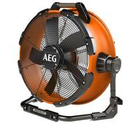 AEG - Ventilador de construcción inalámbrico de 18 voltios híbrido sin cables, diámetro 57,5 cm, 6 velocidades, especial grandes superficies (sin batería) - BDF18-0, naranja
