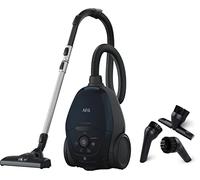 AEG VX82-1-2ST Aspiradora de Trineo Con Bolsa, 600 W de Potencia, Filtro Higiénico Lavable, Radio de acción de 12 m, Silencioso, 57dB de Ruido, Cepillos Suelos Duros y Alfombras, Azul