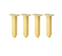 AEGCAOJH 4 Piezas de Patas de Muebles de aleación de Aluminio, Patas de gabinete Ajustables, pie de Soporte de sofá de Metal, pies de Escritorio de Repuesto DIY, Altura Ajustable de 0,5 mm