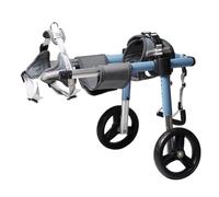 AEGCAOJH Arnés de Movilidad para Perros con Silla de Ruedas, Soporte Trasero para Silla de Ruedas, Dos Ruedas Ajustables para rehabilitación de Patas traseras, XXL