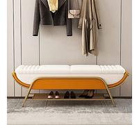 AEGCAOJH Banco de Almacenamiento con Zapatero, Banco multifunción, Banco para los pies de la Cama, Banco para Zapatos, Lujoso Banco de Cuero para la Entrada, Banco para Dormitorio, Color na