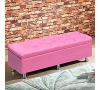 AEGCAOJH Banco de Almacenamiento Rectangular, Banco para Zapatos de Entrada, reposapiés tapizado de Piel sintética, Banco para Sala de Estar, Dormitorio, baúl de Juguetes, 60 x 40 x 40 cm (