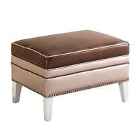 AEGCAOJH Banco de Almacenamiento Rectangular de Gran Capacidad con Patas de Madera, cómodo Taburete con reposapiés para la Entrada, Banco de Extremo de Cama, otomana de Almacenamiento de CU