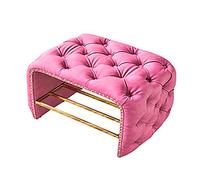AEGCAOJH Banco de Entrada con Botones, Banco de Almacenamiento de Zapatos de Cuero, Banco de Zapatos tapizado, Banco de Zapatos, Organizador de Zapatos, Muebles Decorativos, Rosa, 100 x 40