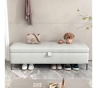 AEGCAOJH Banco tapizado Moderno, Banco para Zapatos, Banco para Dormitorio, Banco de Cama de Primera Calidad con Almacenamiento, Banco de Almacenamiento, Banco otomano de Cuero sintético co