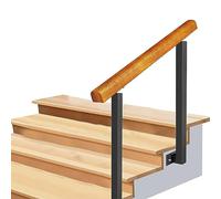AEGCAOJH Barandilla de Escalera para Exteriores, pasamanos de transición de 1 o 5 escalones para escalones de concreto o escaleras de Madera, pasamanos Flexible para Porche Delantero con po