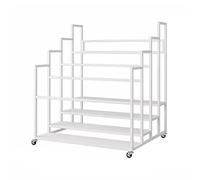 AEGCAOJH Carrito Grande Comercial para Esterilla de Yoga con Ruedas, Cesta de Metal para Sujetar Esterilla de Ejercicio en el Suelo, Organizador de Rodillos de Espuma para Gimnasio o estudi