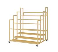 AEGCAOJH Carrito Grande Comercial para Esterilla de Yoga con Ruedas, Cesta de Metal para Sujetar Esterilla de Ejercicio en el Suelo, Organizador de Rodillos de Espuma para Gimnasio o estudi