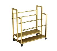 AEGCAOJH Carrito Grande Comercial para Esterilla de Yoga con Ruedas, Cesta de Metal para Sujetar Esterilla de Ejercicio en el Suelo, Organizador de Rodillos de Espuma para Gimnasio o estudi