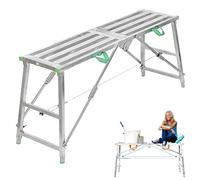AEGCAOJH Equipo de andamio Plegable de Plataforma de Trabajo, andamio portátil de Soldadura de Acero galvanizado, Plataforma de Trabajo Multiusos, andamio, Torre, Escalera, Banco de Trabajo