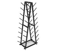 AEGCAOJH Estante de Almacenamiento de Esterilla de Yoga de Gran Capacidad móvil, Organizador de Ejercicios de Gimnasio en casa Independiente, Soporte de exhibición de Acero Resistente, Esta