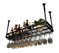 AEGCAOJH Estante para Copas de Vino, Estante para Debajo del gabinete, Soporte para Copas de Vino al revés, Estante para Botellas de Techo, Soporte para Copas Colgantes para Bar y Cocina (t