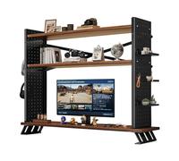 AEGCAOJH Estantería de Escritorio/librería - Estantería de Escritorio para computadora, estantería de Almacenamiento para decoración del hogar, estantería de Madera para Escritorio, organiz