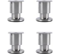AEGCAOJH Juego de 4 Patas de Metal Ajustables para Muebles, Patas de gabinete Negras de 7,87 Pulgadas para sofá, tocador, Cama, Silla, Mesa de café, Patas de Soporte de Repuesto con Ajuste