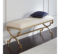 AEGCAOJH Lujoso Banco de Dormitorio, cómodo Asiento de pie de Cama tapizado en Lino, Moderno Banco multifunción para Entrada, Zapatero, Banco de Almacenamiento, Banco de Comedor, Blanco mar