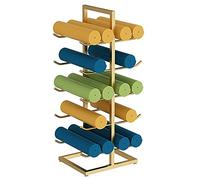 AEGCAOJH Organizador de Almacenamiento de esterillas de Yoga/Rodillo de Espuma Independiente de Doble Cara, Soporte de exhibición de esterillas de Ejercicio de 5 Niveles Resistente y vertic