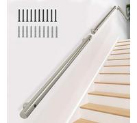 AEGCAOJH Pasamanos de Escalera de 10 pies ~ 20 pies Pasamanos de Escalera montados en la Pared para Interiores y Exteriores, barandilla de Escalera Antideslizante de Tubo Redondo Soporte de