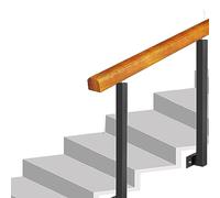 AEGCAOJH Pasamanos de transición para escalones de hormigón o escaleras de Madera, Apto para barandilla de Escalera Exterior de 2 o 3 escalones, pasamanos Ajustable para Porche Delantero, s