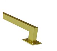 AEGCAOJH Pasamanos para escaleras, barandilla de Escalera de Hierro Forjado de Metal, Barra de Soporte con Soportes Cuadrados, pasamanos de Seguridad para Montaje en Pared Exterior Exterior