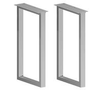 AEGCAOJH Patas de Escritorio de Metal de 28" 40" Patas de Mesa de Acero de Alta Resistencia Patas de Comedor de Tubo Cuadrado para Muebles para Mesa de café con Almohadilla para pies de Tor