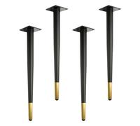 AEGCAOJH Patas de Metal para Banco de Comedor, 4 Piezas, Altura Vertical/Inclinada de 4" a 28", Patas de Mesa de Acero, Capacidad de Carga de 1430 Libras, para sofás, escritorios, mesas de