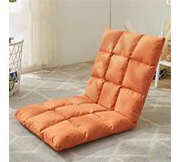 AEGCAOJH Silla de Piso Ajustable con 5 ángulos, Asiento Acolchado para el Piso, Respaldo, Asiento reclinable, Plegable, para Yoga, para Interiores, Exteriores, Oficina, Tienda