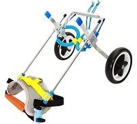 AEGCAOJH Silla de Ruedas para Mascotas, Silla de Ruedas para Perros, 2 Ruedas, Soporte Trasero, Silla de Ruedas Ajustable para Mascotas, Ayuda para Las piernas traseras, rehabilitación, arn