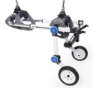 AEGCAOJH Silla de Ruedas para Perros Asistente de Paseo para Mascotas paralizado Paseo asistido por Perros discapacitados Soporte Completo Carrito para Perros Ligero de 2 Ruedas Peso de 4,4