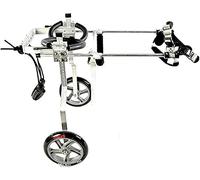 AEGCAOJH Silla de Ruedas para Perros Carro para Perros Ajustable Ruedas 2 Ruedas Rehabilitación de Patas traseras Aprobado por Veterinario Peso Ligero Fácil de Montar para Perros pequeños/p