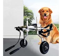 AEGCAOJH Silla de Ruedas para Perros para Perros medianos/Grandes Carro de rehabilitación de Mascotas Ajustable para Patas traseras Rueda de Movilidad para Perros Liviana para discapacitado