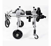 AEGCAOJH Silla de Ruedas para Perros y Mascotas Silla de Ruedas para Perros 4 Ruedas Movilidad Soporte Trasero Carro de Acero Inoxidable Ajustable Silla de Ruedas para Perros y Gatos Pata t