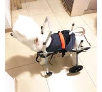 AEGCAOJH Sillas de Ruedas Ajustables para Perros pequeños, medianos y Grandes, XXXS/XXS/XS/s/m/l/XL/XXL/XXXL, Silla de Ruedas con Soporte Completo para Perros, Ayuda para la Movilidad de lo