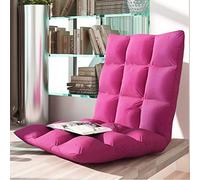 AEGCAOJH Sofá de Piso Sillón pequeño Plegable Acolchado con Respaldo Ajustable de 6 Posiciones Cojín de Asiento Grueso Sofá de salón Silla de meditación para Juegos (Color: B, Tamaño: 52 *