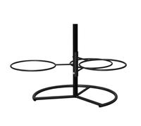 AEGCAOJH Soporte de Metal para Pelotas de Yoga, Estante de Almacenamiento Grande de 1 Capa para Pelotas de Estabilidad, Organizador de Equipos de Ejercicio para Estudios de Yoga y gimnasios