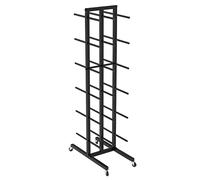 AEGCAOJH Soporte Grande para Bloques de Yoga con Ruedas, Carrito de Almacenamiento de Equipo Deportivo con Ruedas de 110/130/150 cm de Alto para Estudio de Yoga, Escuela y Club, Soporte de