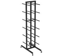 AEGCAOJH Soporte para colchonetas de Yoga para Gimnasio en casa, Estante para colchonetas de Ejercicio con Ruedas giratorias de 360°, Organizador de Almacenamiento con Rodillos de Espuma de