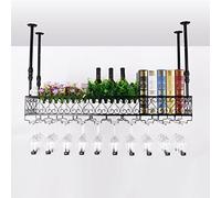 AEGCAOJH Soporte para Copas de Vino, Estante para Vino al revés, Estilo Simple, Estante Colgante para Copas de Vino, decoración de Techo, Estante de exhibición para Almacenamiento de Vino p
