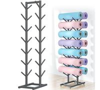 AEGCAOJH Soporte para Esterilla de Yoga de 5 o 7 Niveles, Soporte para monopatines, Estante para Recoger Rodillos de Espuma para Gimnasio y hogar, Organizador de esterillas de Yoga, Soporte