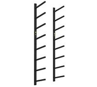 AEGCAOJH Soporte para Rodillo de Espuma de Metal Negro, Organizador de Pared para esterillas de Yoga de 2, 4, 6 y 8 Niveles, Estante para esterillas de Entrenamiento en casa, Gimnasio, ofic